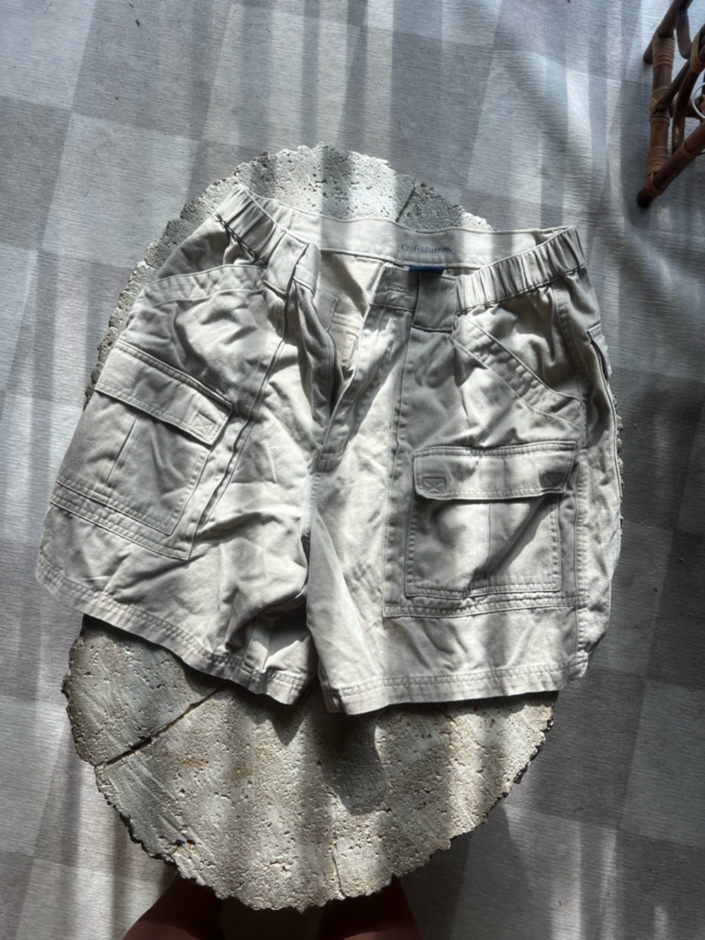 croft & barrow Light Khaki Casual Shorts